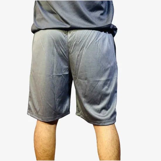 Men's Solid Grey Sports Shorts | Lightweight Quick-Dry Activewear